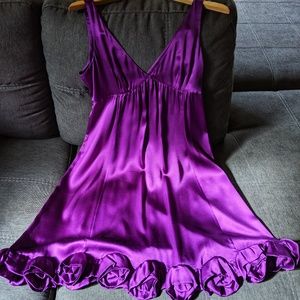 Rebecca Taylor Silk Rosette Dress